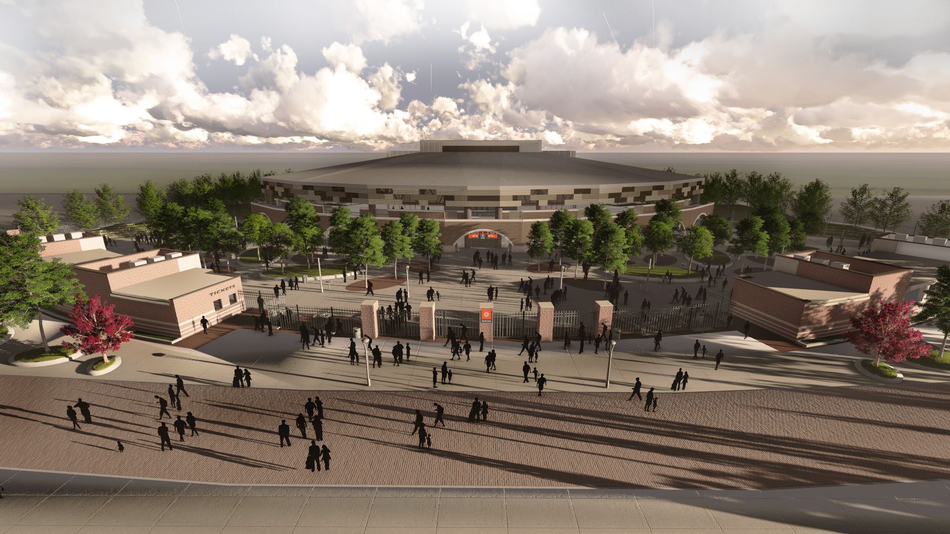 Aerial View of Rose Music Center