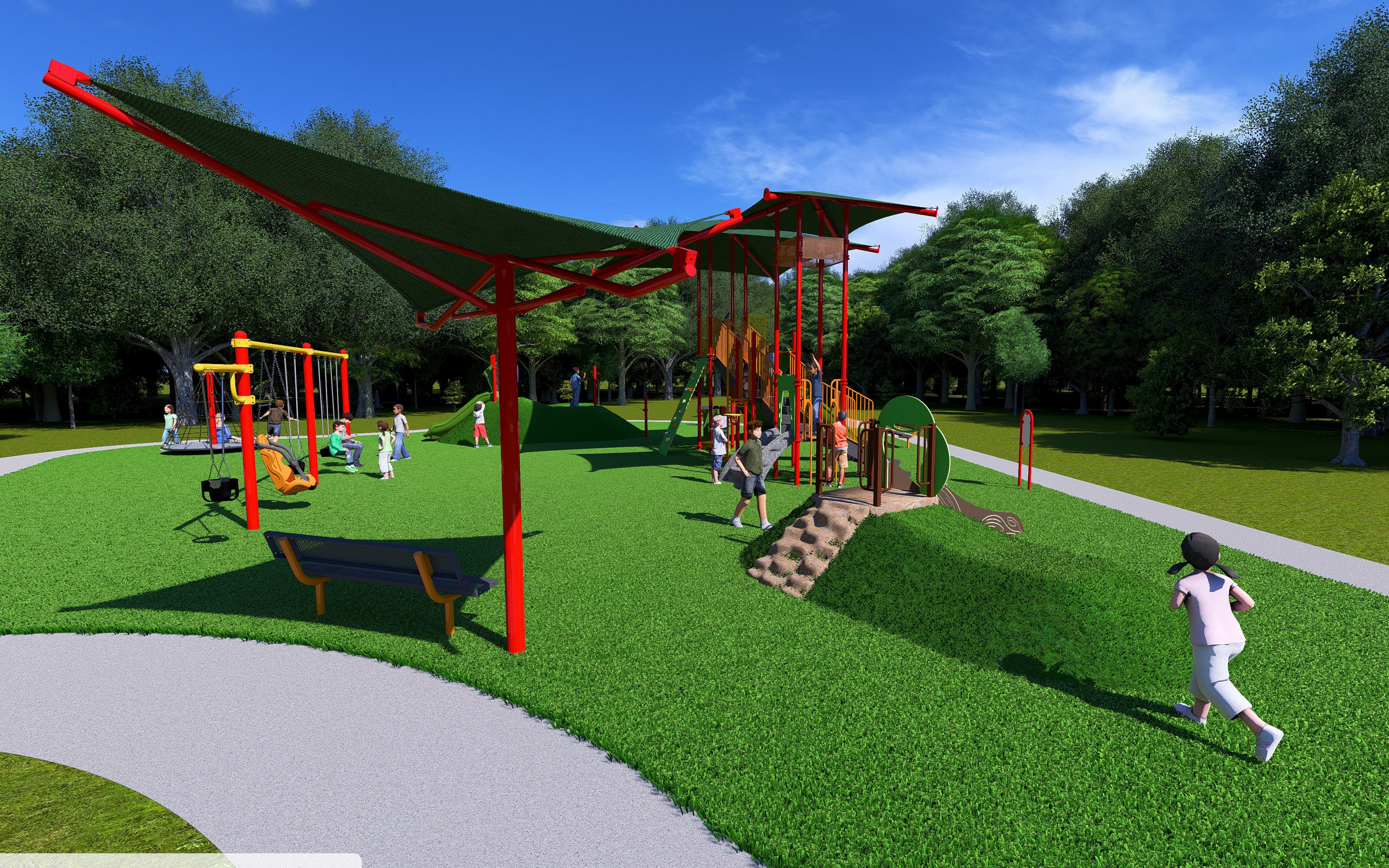 Cottonwood Park Playground Rendering